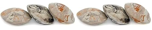 Lot de 6 galets d'argile naturelle