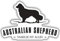 Aufkleber Australian Shepherd wetterfester
