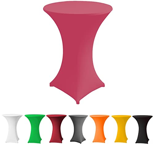 Babat Stehtischhusse Stretch Premium Qualität in Farbe pink und Durchmesser 60-65 für Bistrotisch/Stehtisch