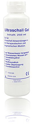 Vitamed Ultraschallgel Sono Ultraschall Gel Kontakt Gel Medizinisch Gleitgel Kontaktgel Leitgel dermatologisch getestet biokompatibel hautfreundlich pH-neutral 12x 250ml Flasche