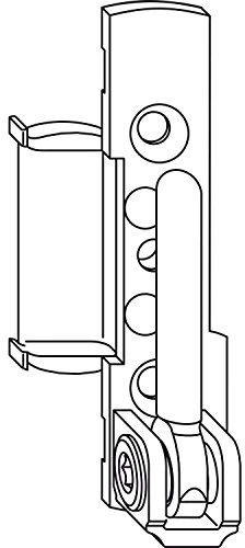 WINKHAUS Ecklager EL.HT.18-12.RS, 12/18-9V/13V, 130 kg, rechts, silber