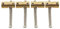 Musiclily Pro 19mm Messing Bass Saitenreiter Saddles für 4-Saiter Precision Jazz Bass (4er Set)