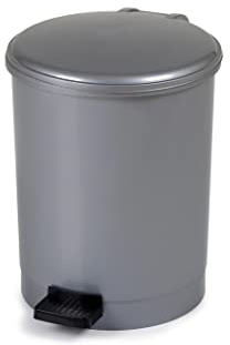 CEP Poubelle à pédale en plastique Gris 12 l 91912