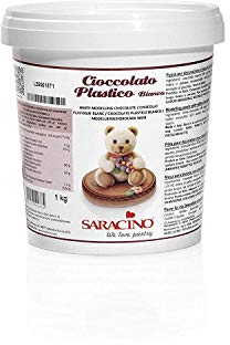 Saracino Modellier-Schokolade weiß 1 Kg Eimer, 1er Pack (1 x 1000 g)