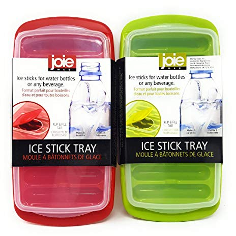 MSC International Joie Ice Sticks for Water Bottles, Ice Cube Tray 2 Pack