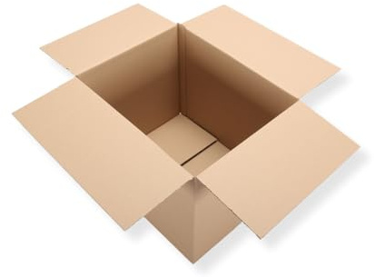 Faltkarton 500x400x400 mm Post Schachtel 1.04 C-welle Bücherkarton (2 St.)