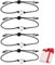 Feelairy 4 Stück Armband Damen Silber Freundschaftsarmband Herz Seil Armbänder, Verstellbar Schnur Armband Handgemacht Geflochten Armbänder Schmuck Geschenke für Beste Freundin Schwestern