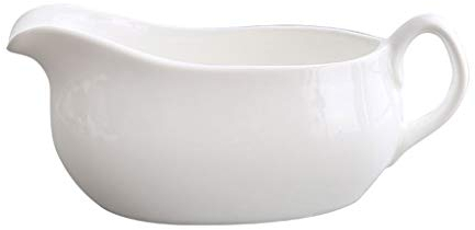 XXXXW Cruche à Lait Porcelaine Saucière Blanc Porcelaine Fine avec poignée et Dripless lèvres Bec for Gravy Warming sauces, vinaigrettes, Lait Pot à Lait Saucière (Size : 400ml)