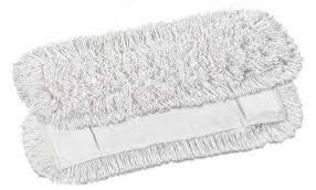 frange coton à poches pour balai à franges - balayage à plat (100 cm)