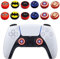 Dualsense, 12 coperture analogiche per joystick per joystick per controller wireless, fantastica copertura antiscivolo in silicone per PS5/PS4/Xbox one/360/Nintendo Switch PRO