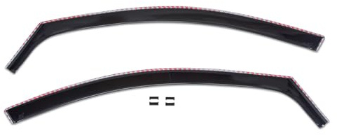 J&J AUTOMOTIVE Wind Deflectors for Audi A3 8P 3 Door 2003-2012 2pcs, Black Tint, Extra Durable, Reduce Wind Noise, Car Wash Safe