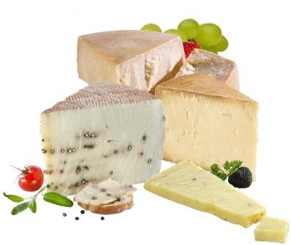 Almgourmet - Gourmet-Käse Set 5 - Set mit 4 Tiroler Käsesorten (1100g) - für Pasta und Pizza besonders geeignet