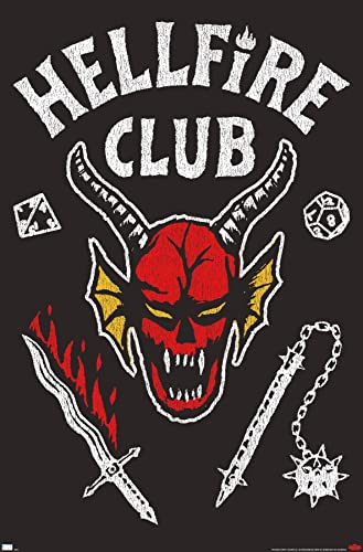Trends International Netflix Stranger Things: Season 4 – Hellfire Club Wandposter 56,8 x 86,4 cm, ungerahmte Version