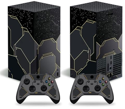 TANMii Schützende Vinyl Haut Aufkleber für Xbox Series X Konsolen - Hüllen Wrap Mit Zwei Kostenlosen Wireless Controller Aufklebern (99671) Faceplates Protectors Skins (Color : 1)