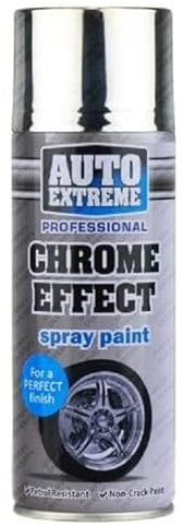 PEBBLE HUG 1x Chrome Effect Gloss Multi-Purpose Aerosol Spray Paint - Fast-Drying, Durable Finish, Versatile Application, Perfect For DIY Enthusiast 400ml (Pack of 1)