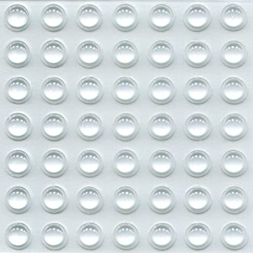 196 CLEAR KITCHEN CABINET DOOR BUFFER PADS Catch, Protector, Soft Close Stop Dots 8mm - from The StickyStuff Company