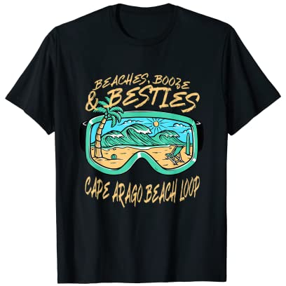 Strände, Alkohol und Besties Cape Argo Beach, Ozean, Oregon T-Shirt