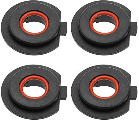 SG Store 4 STÜCKE Auto H7 LED Scheinwerfer Lampensockel Halter Adapter Sockel Halter Halter Auto Scheinwerfer Ersatzkomponenten Kunststoff Schwarz 15mm Lochgröße