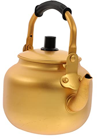 Housoutil Hervidor Retro Cafetera Retro Tetera Vintage Tetera De Filtración De Café Tetera De Gran Capacidad Tetera con Tapa Hervidor De Café De Uso Diario Hervidor De Agua Resistente Al