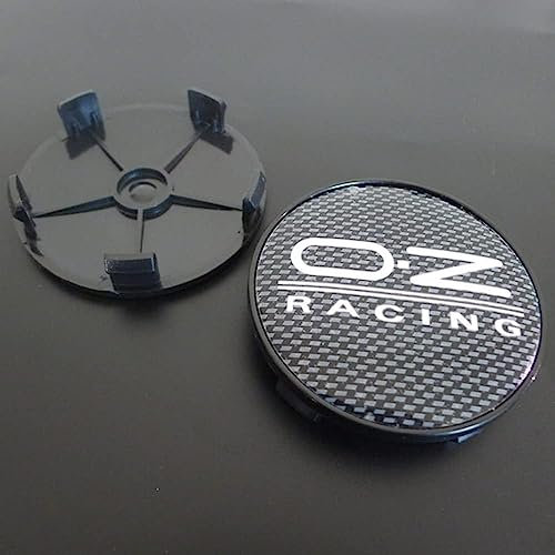 JAMCHE 4 pièces Auto Cache Moyeux pour OZ Racing 68MM Cache Moyeu Aluminium+ABS Cache de Roue Centrale Accessoires de Voiture,9
