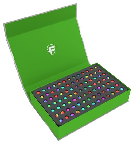 Feldherr Magnetbox grün für Murmeln/Glasmurmeln/Glaskugeln