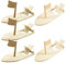 TOYANDONA 5 Pieces DIY Wood Sailboat Craft, Wooden Boat Model Kits to Build Rubber Band Paddle Boat Toys for DIY Craft School Projects Birthday Carnival Party