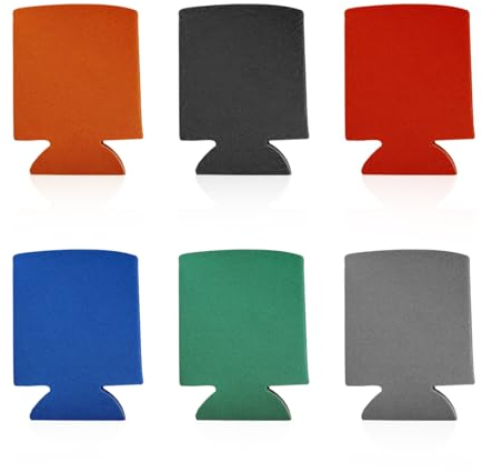 HDGSAFD 6 fundas para tazas, fundas térmicas, fundas para latas, fundas de cerveza, fundas de enfriamiento, fundas universales para latas de cerveza (6 colores)