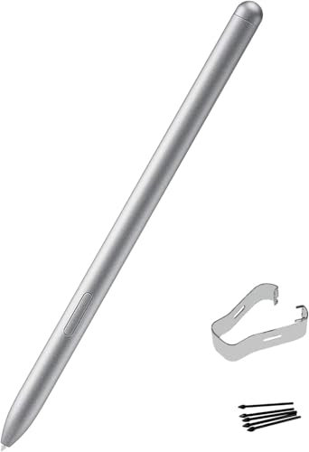 Stylet de Rechange pour Galaxy Tab S7 S Pen pour Samsung Galaxy Tab S7 Stylet SM-T870 T876B + S Pen T970 SM-T976B,sans Bluetooth(Mystic Argenté)
