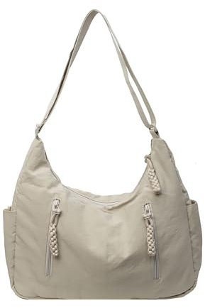 ibalulu Tote Bag Borsa Tracolla Donna, Nylon Borsa A Tracolla casual Borsacasual Casual Mezzaluna Moda per Lavoro Shopping Scuola