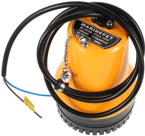 POPETPOP Pompe De Cale Submersible Pour Bateaux Dc 12 V Pompe À Eau De Cale Automatique Drainage Efficace Usage Marin Et Domestique