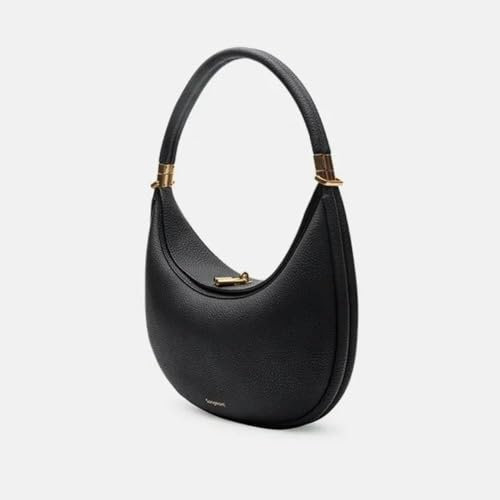 HSHTTKL Halbmond-Unterarmtasche, einzelne Schulter-Umhängetasche, kleine Handtasche, Leder-Einkaufstasche, 26,5 x 7 x 23 cm