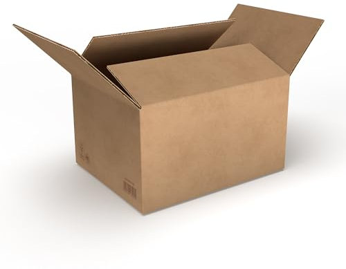 RaKuPack Versandkarton 50 Stück Faltkarton 250x200x140mm Innenmaß (25x20x14cm) Verpackungskarton Warensendung Karton braun Faltschachtel Pappkarton Paket Versandschachtel Kartonage verschiedene Größen