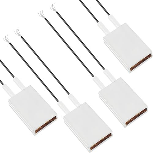 Youmile 4 Stück PTC Heizelement Heizplatte elektrische Heizung Kern konstante Temperatur Heizplatte AC/DC 220V/150℃/3-8W Aluminiumschale für Low-Power-Mikrogeräte Heizung