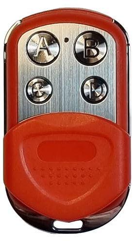 Mando a distancia para puerta de garaje Merlin M832 | M842 | M844 | Prolift 230T | Prolift 430R Rolling Code 433.92MHz (rojo)