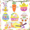 Ostern Anhänger Deko für Kinders, 12 Stück Filz Ostern Basteln für Kinder, Bastelset Frühling für Kinder, Osterdeko zum Basteln für Ostern, für Mädchen Jungen Frühling Ostern Party Geschenk