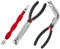 dijiusidy Electrical Disconnect Plier Electrical Connectors Separator Tool Rapid Disconnect Pliers Kit Wire Connector Remover for Car (Black 60°Bend+Black Straight+Red Separator)