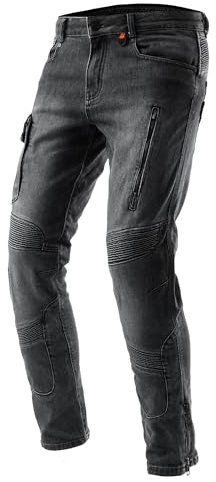 REBELHORN Vandal Mono Motorradjeans Motorradhose Herren | Armalith Denim | RE ZRO Stufe 2 Knie, Hüft und Steißbein Protektoren | 2 Belüftungskanäle | Schutzstufe AA | Tapered Fit