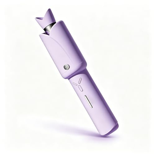 Automatischer Kabelloser Lockenstab – 8 Sek. Schnellcurl, 32mm Titan-Turmalin für Große Locken & Bob, für Kurze & Lange Haare, 60 Min. Akku, 1,5 Std. USB-C-Schnellladung – Geschenk