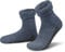 normani ALPAKA Wollsocken mit Alpaka- & Schafwolle sowie rutschfestem ABS-Aufdruck | Hausschuh-Socken | Dicke Kuschelsocken mit Antirutsch-Sohle Farbe Jeans Größe 43-46