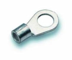 Dönges Quetschkabelschuh unisoliert, DIN 46234, Ringform, 1,5-2,5 mm², M6 (Kabelschuh Ringkabelschuh Gabelkabelschuh Gabelschuh) (Pack à 100 Stück)