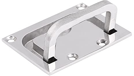 Flush Lift Handles, Boat Hatch Pull Handle, Stainless Steel, Recessed Cabinet Door Handles for Marine Yachts, Boats, RVs, Sailboats
