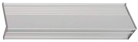 nielsen Designboard aus Aluminium 40 cm, Silber matt, Regal, Ablage, Schweberegal für Wohnzimmer, Küche, Flur, Schlafzimmer, Badezimmer inkl. Montagematerial