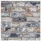 Fresco Navy/Red Industrial Distressed Brick Wallpaper | Navy/Red Brick Wallcovering | Eco-Friendly Wallpaper