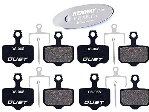 CYCEARTH 4 Paare Fahrrad Disc Bremsbeläge für SRAM Avid Elixir E1 E3 E5 E7 E9 CR XO XX DB1 DB3 DB5 Nutt öl Bremse (Semi-Metallic)