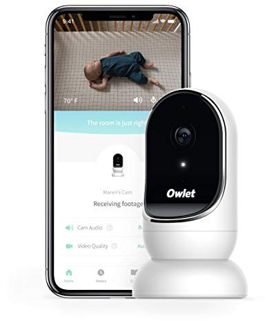 Owlet Cam Babyphone mit Kamera - Sichere, verschlüsselte HD-Videos von überall aus abrufbar, mit Geräusch- und Bewegungsmeldungen (NEU)