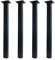 QLLY Lot de 4 Pieds de Bureau carrés réglables en métal de 60 cm pour Table de Bureau (60 cm, Noir)