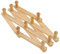 TOSSPER 1pc 10 Crochets en Bois Porte-Manteau Mural Monté Extensible Accordéon Peg Hanger Closet Chapeau Clés Crochet Expansion Fold Cintre Porte