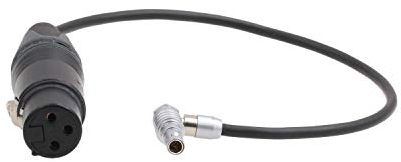 HangTon XLR 3 Pin Buchse auf rechtwinklig 00B 5 Pin Line Audiokabel für Red V-Raptor ARRI Alexa Mini Kamera Z CAM E2 Mikrofon Mixer 12 Zoll