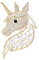 Einhorn-Brosche mit Strasssteinen für Damen und Mädchen, modisch, zierlich, Kristall, Zirkonia, silberfarben, niedlich, Tier, Pferd, Anstecknadel, Kleid, Anzug, Zubehör, Schmuck, Weihnachten, Winter,