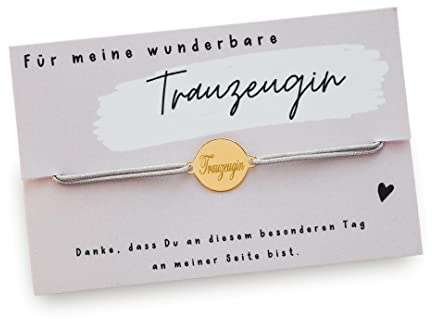 Armband Trauzeugin 925er Silber vergoldet/Fragen/Trauzeugin Geschenk/Willst Du meine Trauzeugin sein? / Geschenk